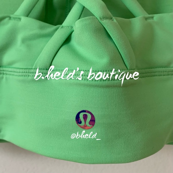 lululemon Energy Bra Long Line in Scream Green Light Size 4 Rare New NWT - Picture 13 of 16